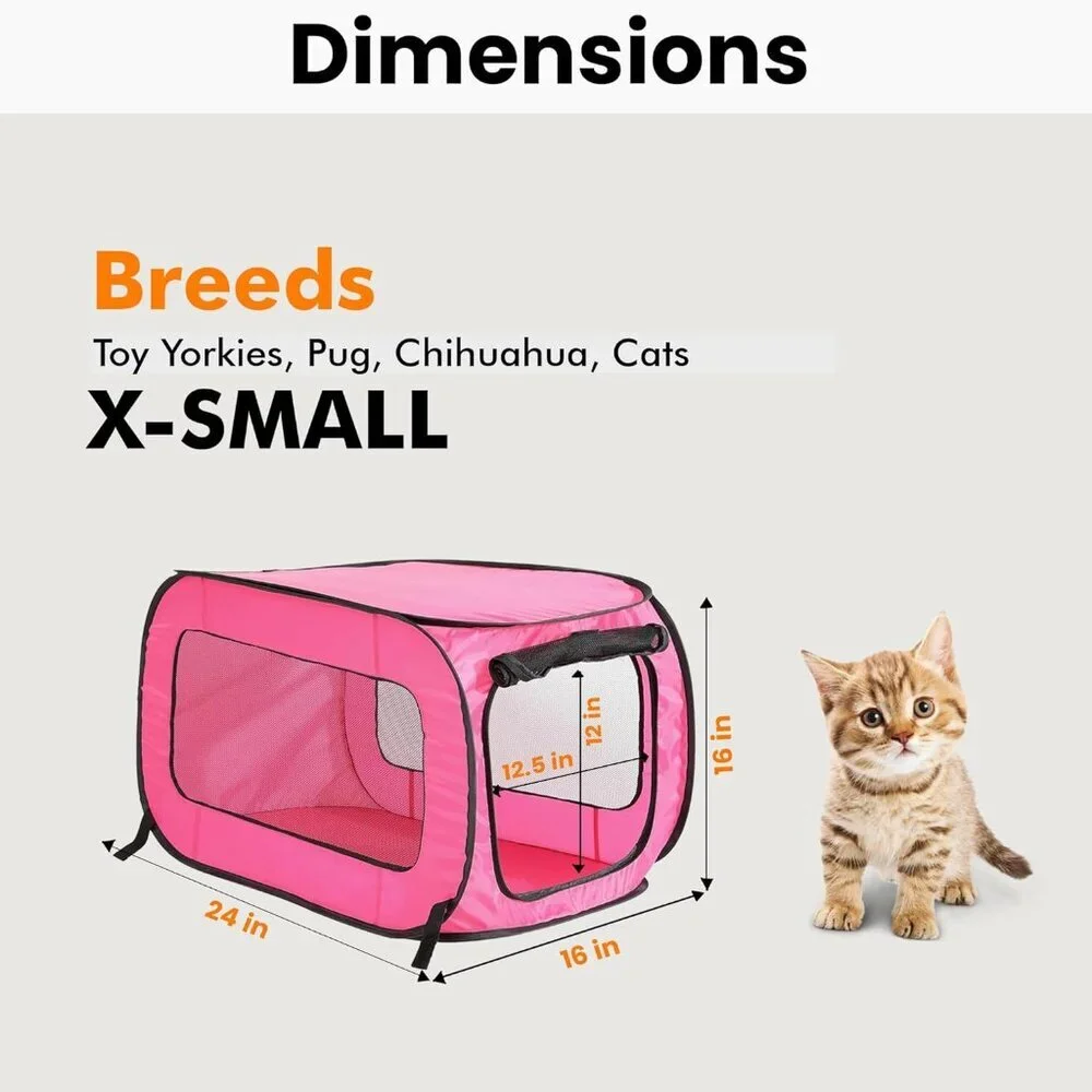 Collapsible Pet Travel Crate: Lightweight and Ventilated 24